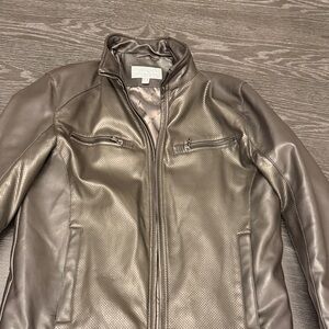 Michael Kors Men's Brown Leather Jacket